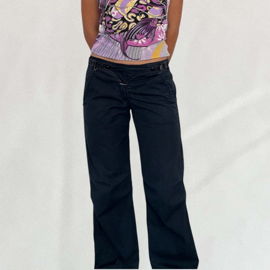 Marithé + François Girbaud buckle trousers