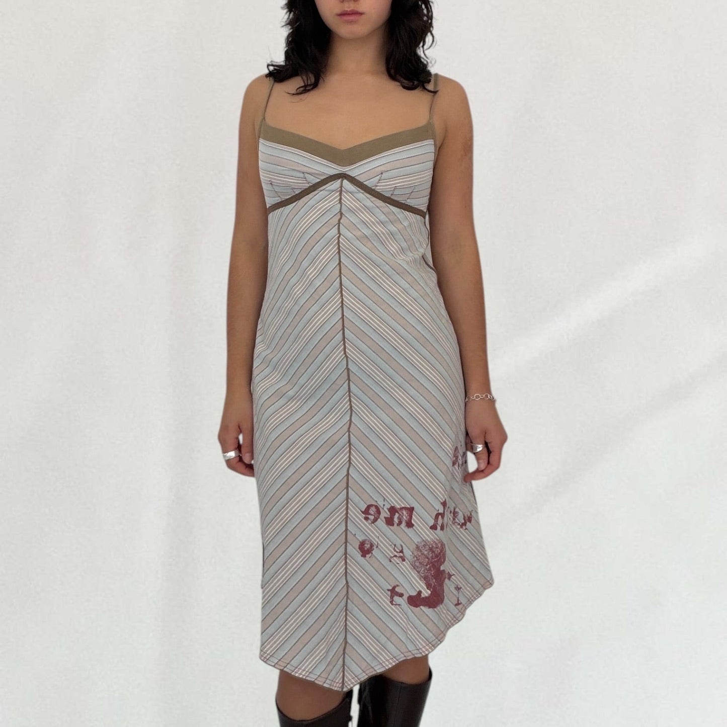Cop Copine striped midi dress