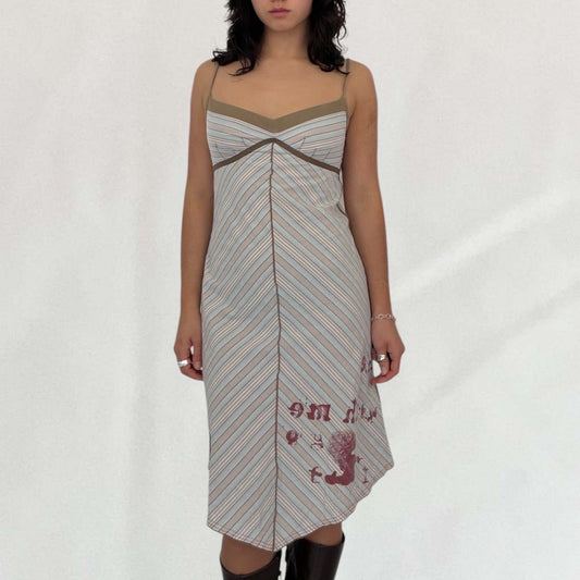 Cop Copine striped midi dress