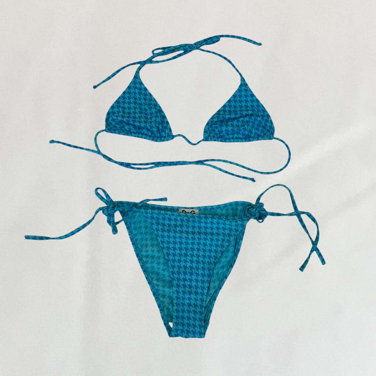 Dolce & Gabbana houndstooth bikini