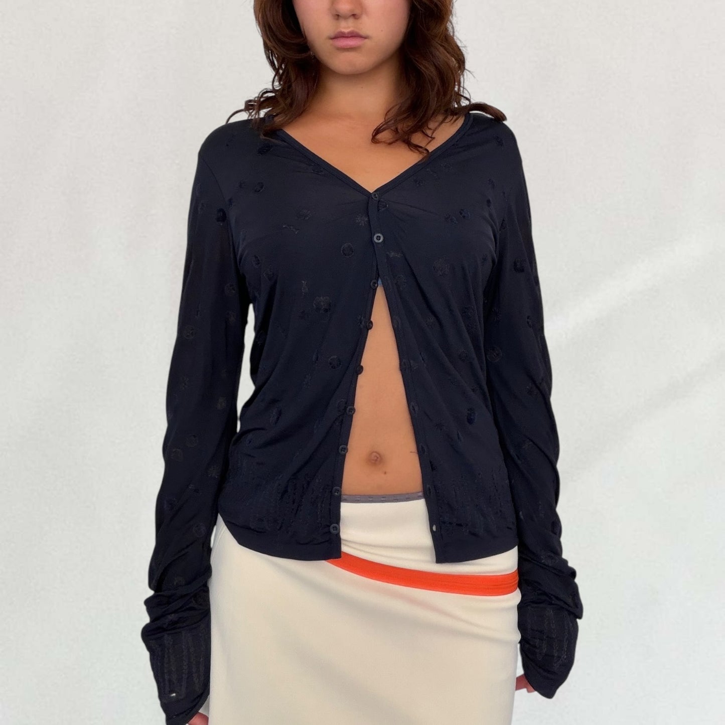 Marithé + François Girbaud embroidered cardigan