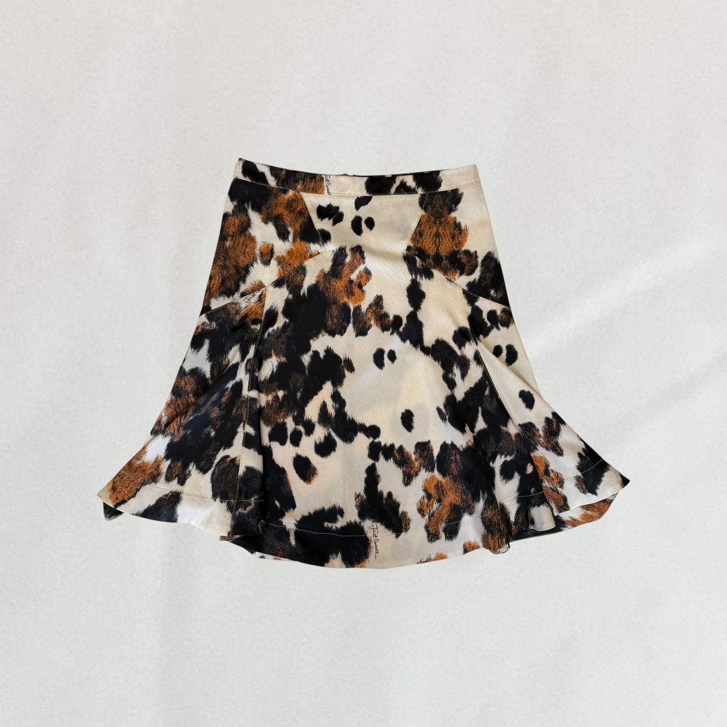 Roberto Cavalli cowhide skirt