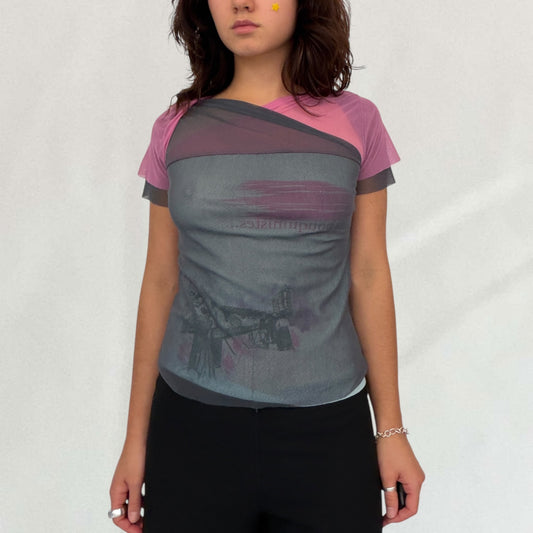 Cop Copine mesh T-shirt