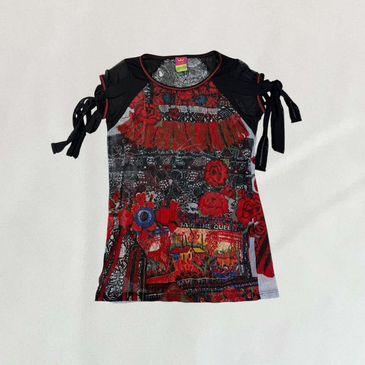 Save The Queen mesh T-shirt