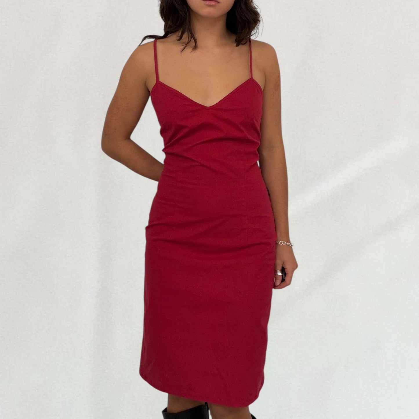 Moschino lace up dress