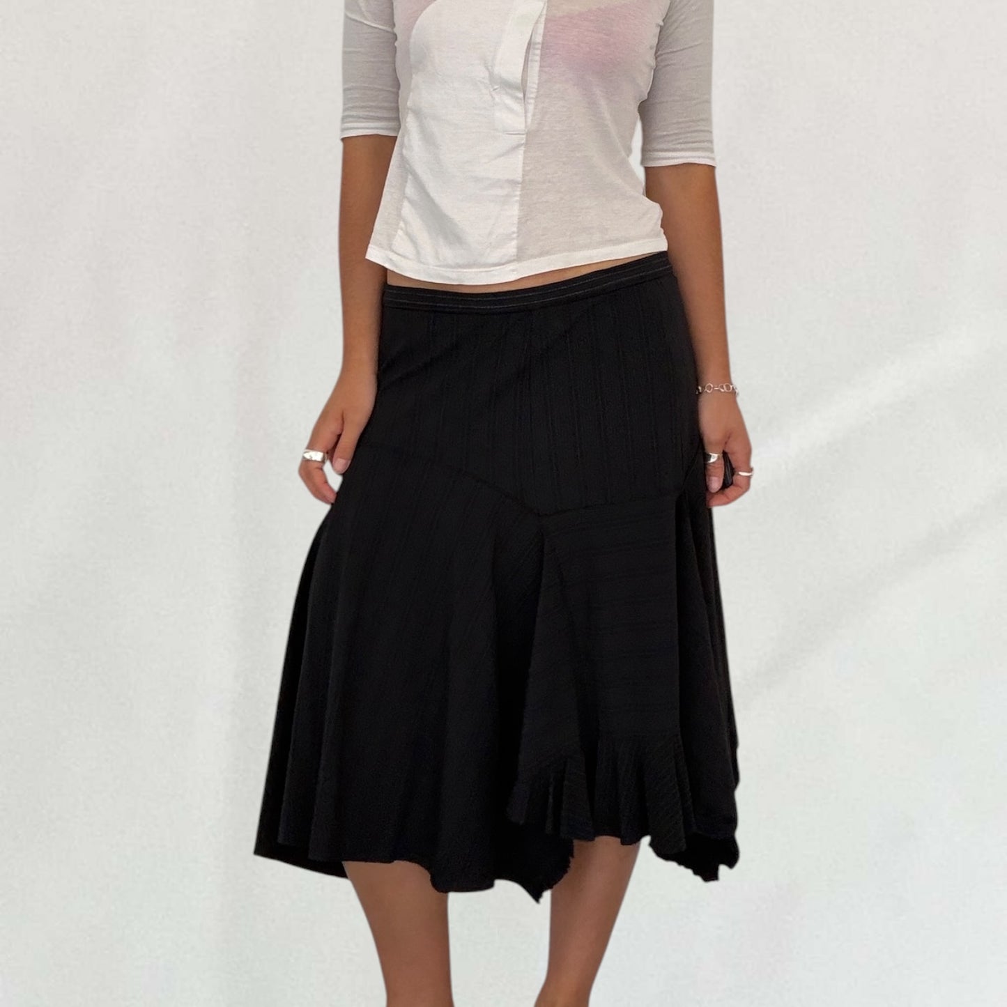 Marithé + François Girbaud asymmetric skirt