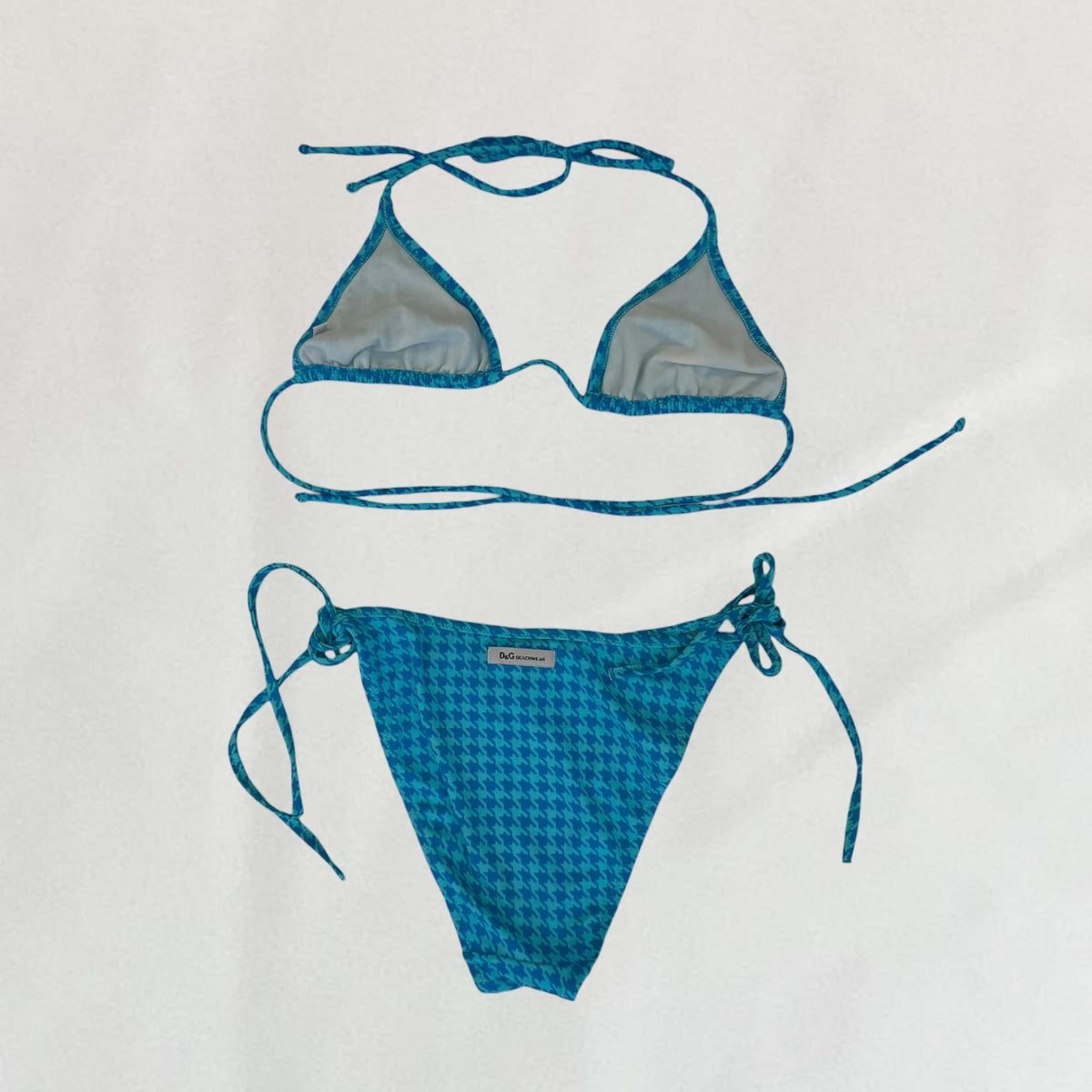 Dolce & Gabbana houndstooth bikini