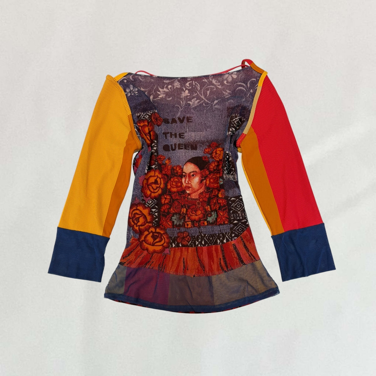 Save The Queen graphic print top