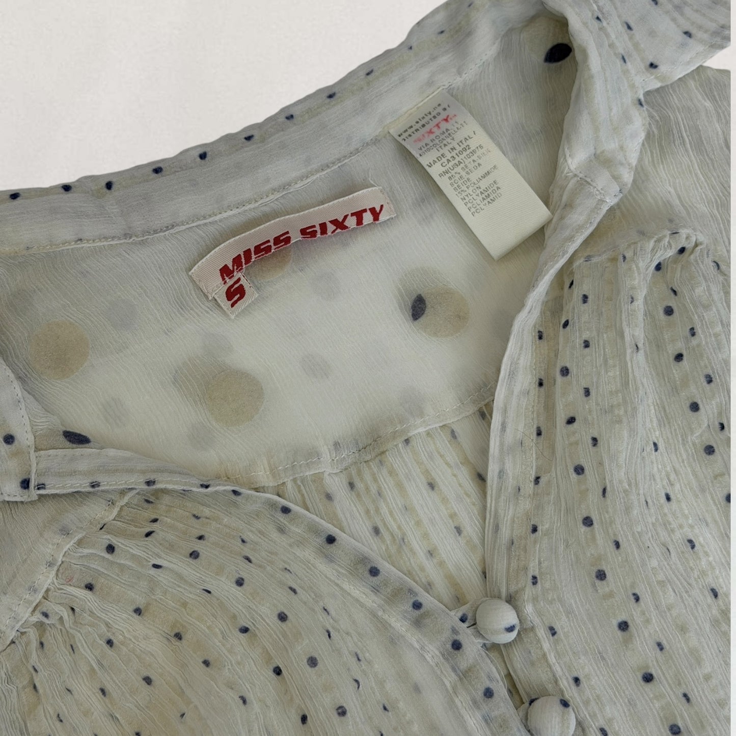 Miss Sixty polka dot vest