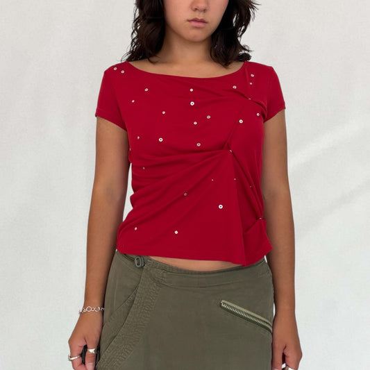 Moschino button detail T-shirt