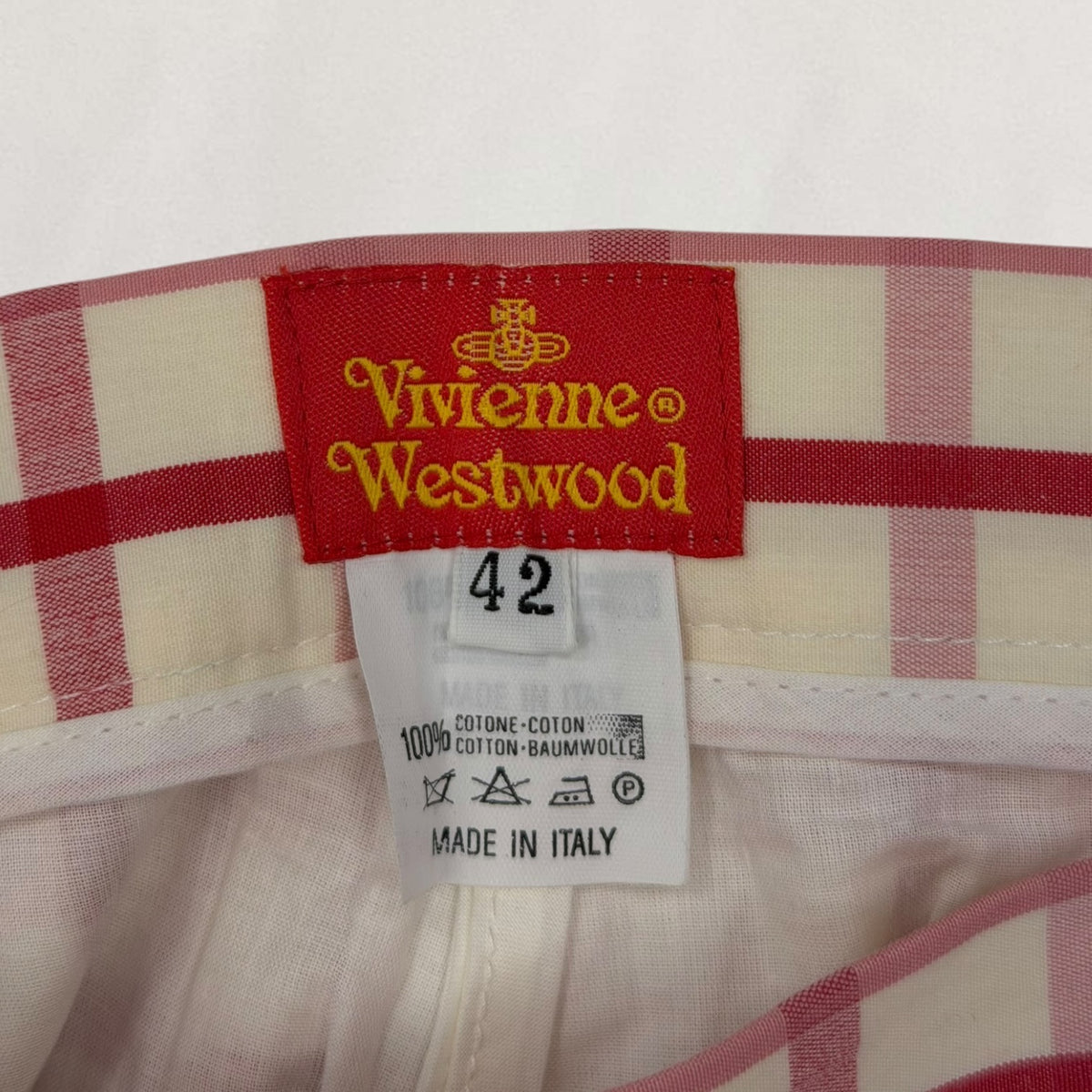 Vivienne Westwood plaid midi skirt