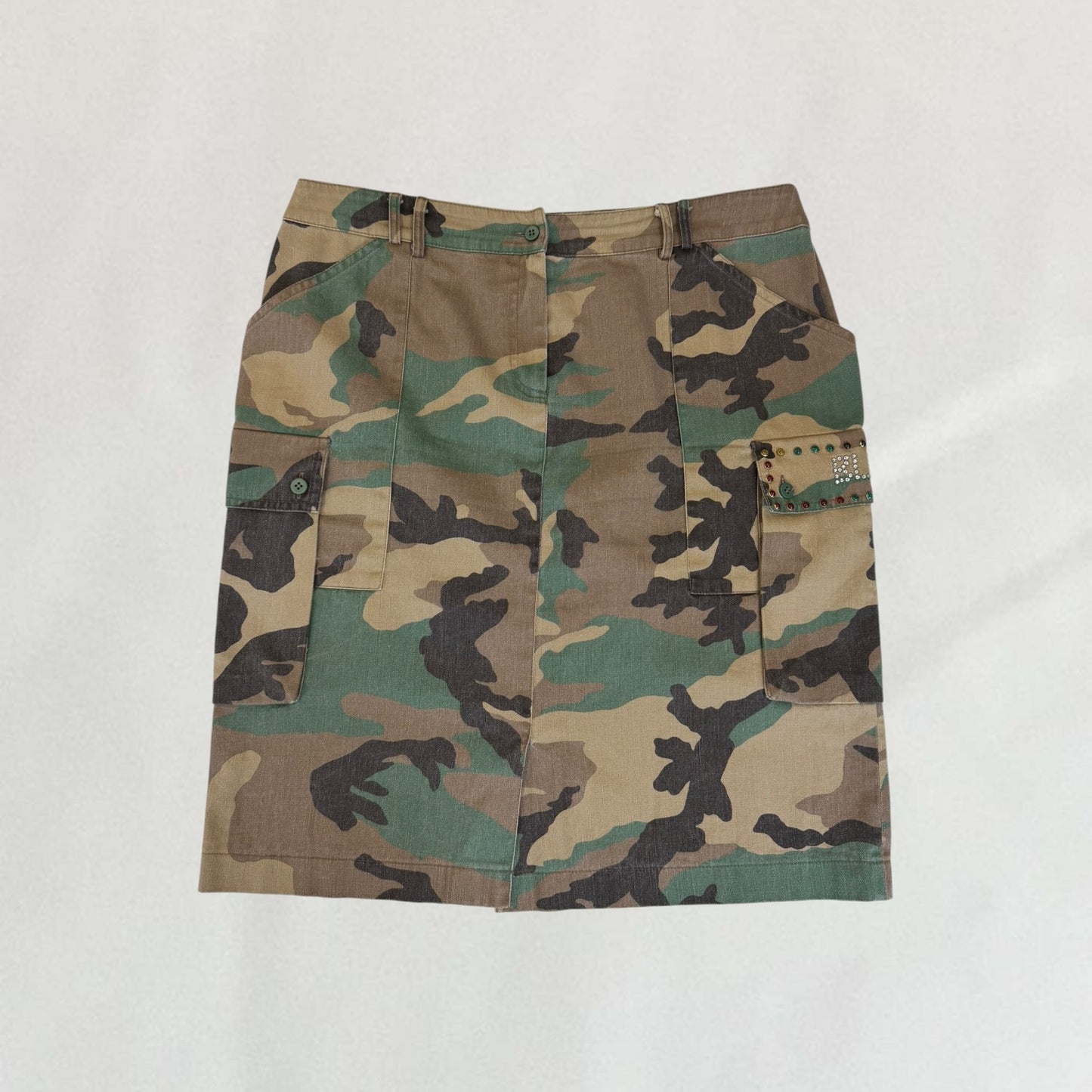 Blumarine camo skirt