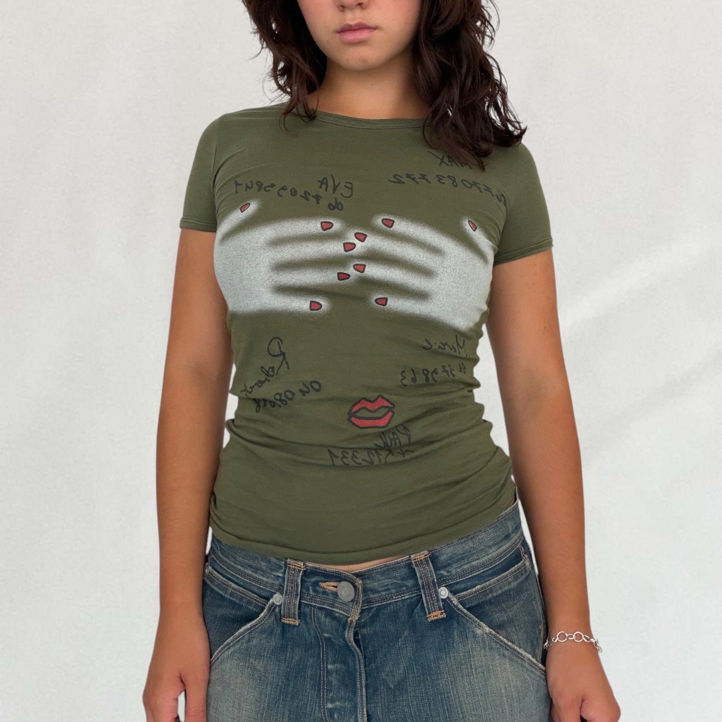 Jean Paul Gaultier hand print T-shirt