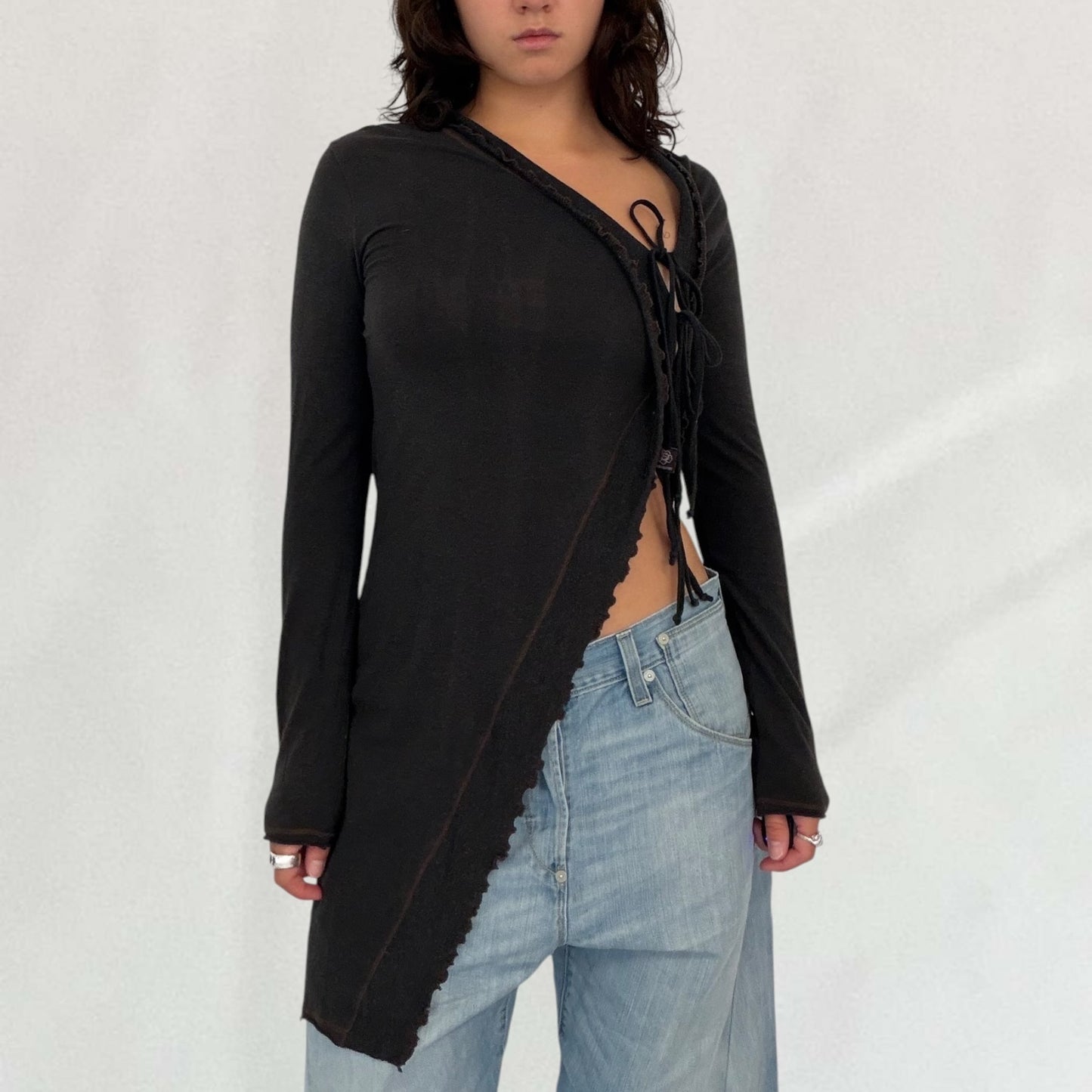 Cop Copine tie detail top
