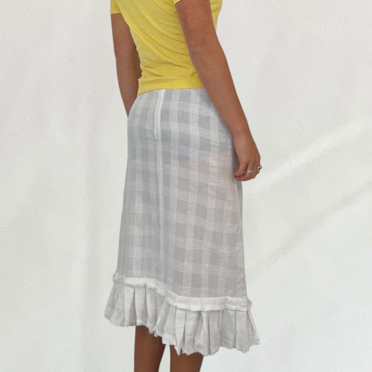 Miss Sixty plaid midi skirt