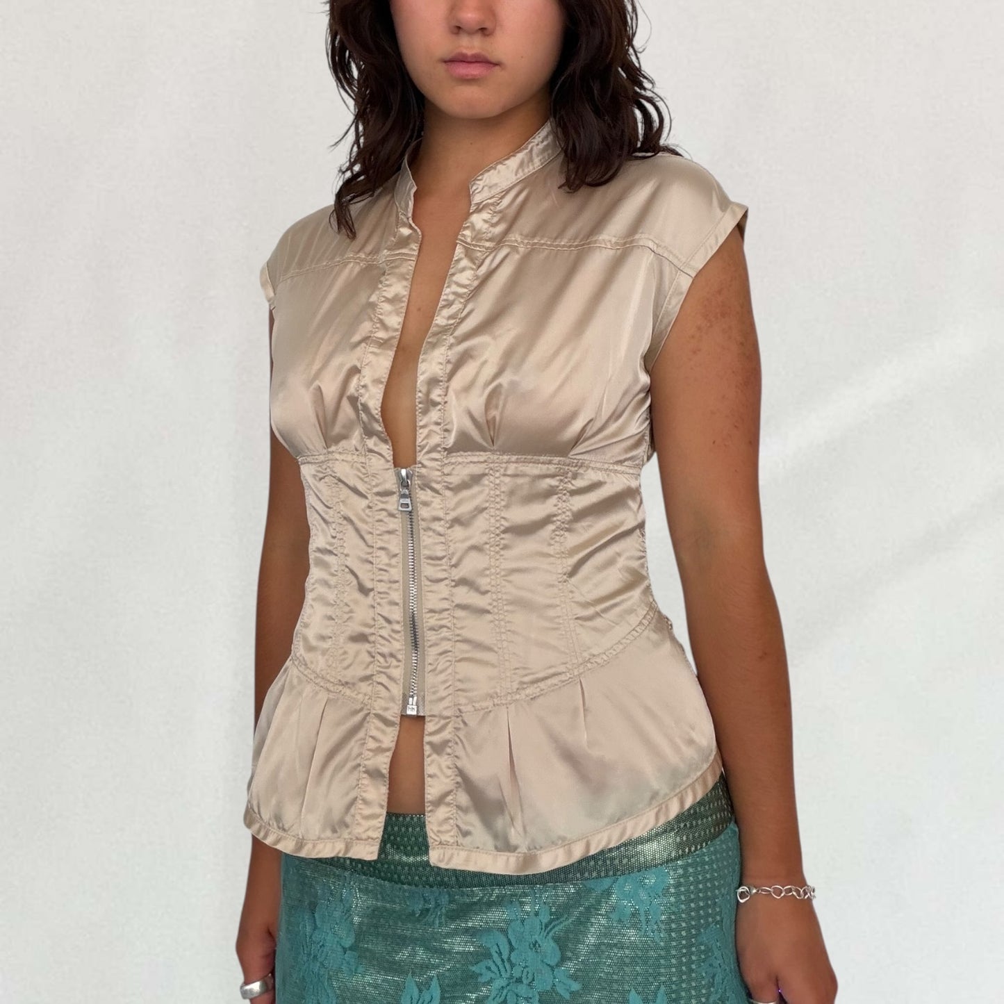 Prada satin blouse