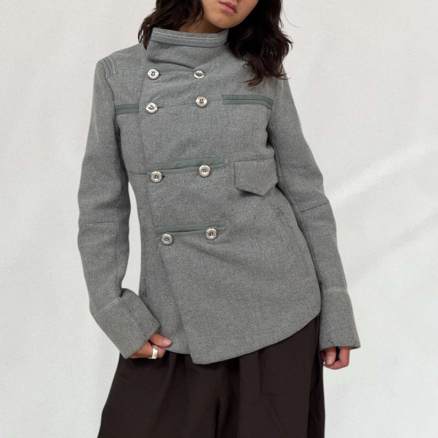 Marithé + François Girbaud asymmetric jacket