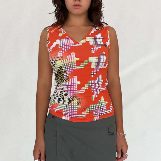 Roberto Cavalli houndstooth vest