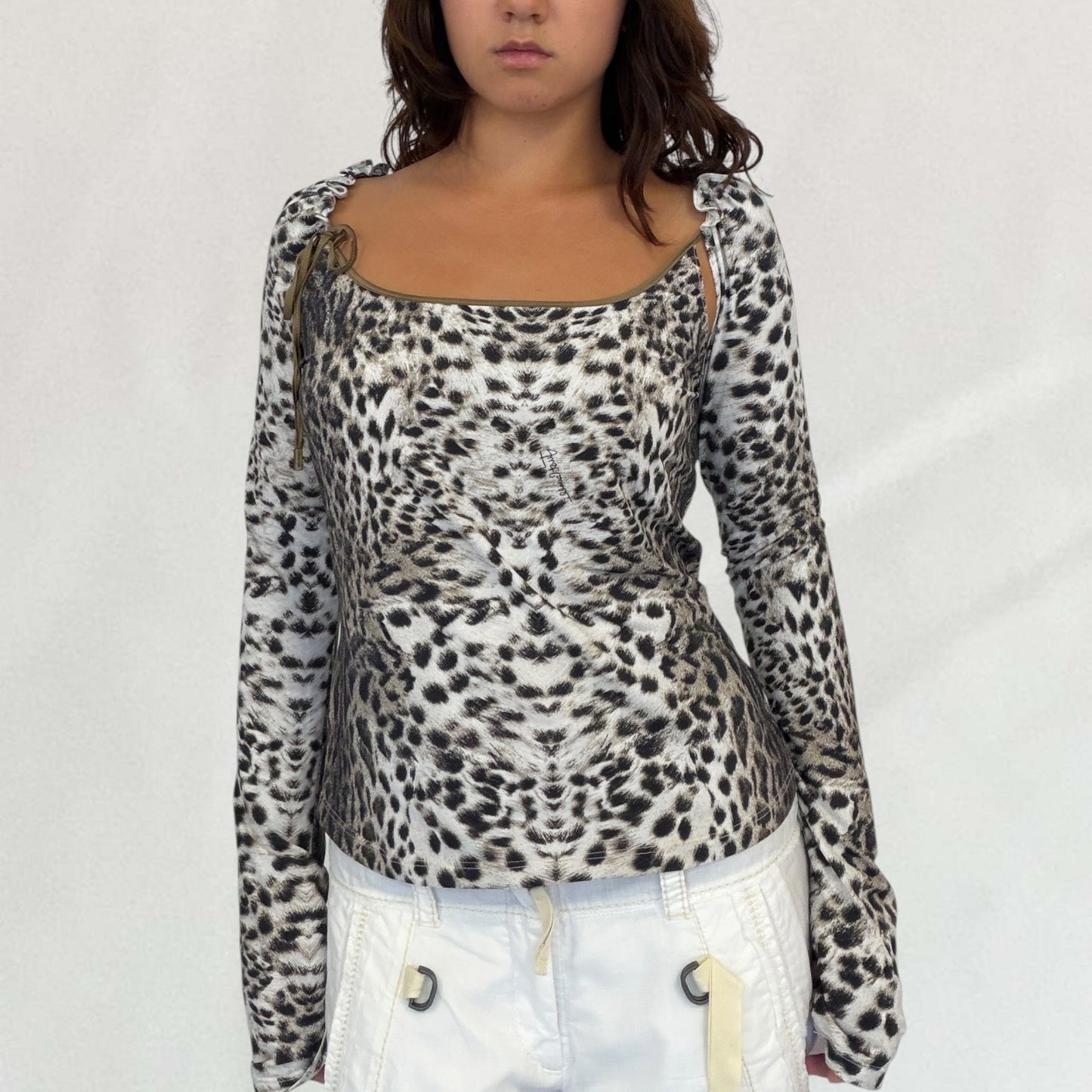 Roberto Cavalli leopard print top