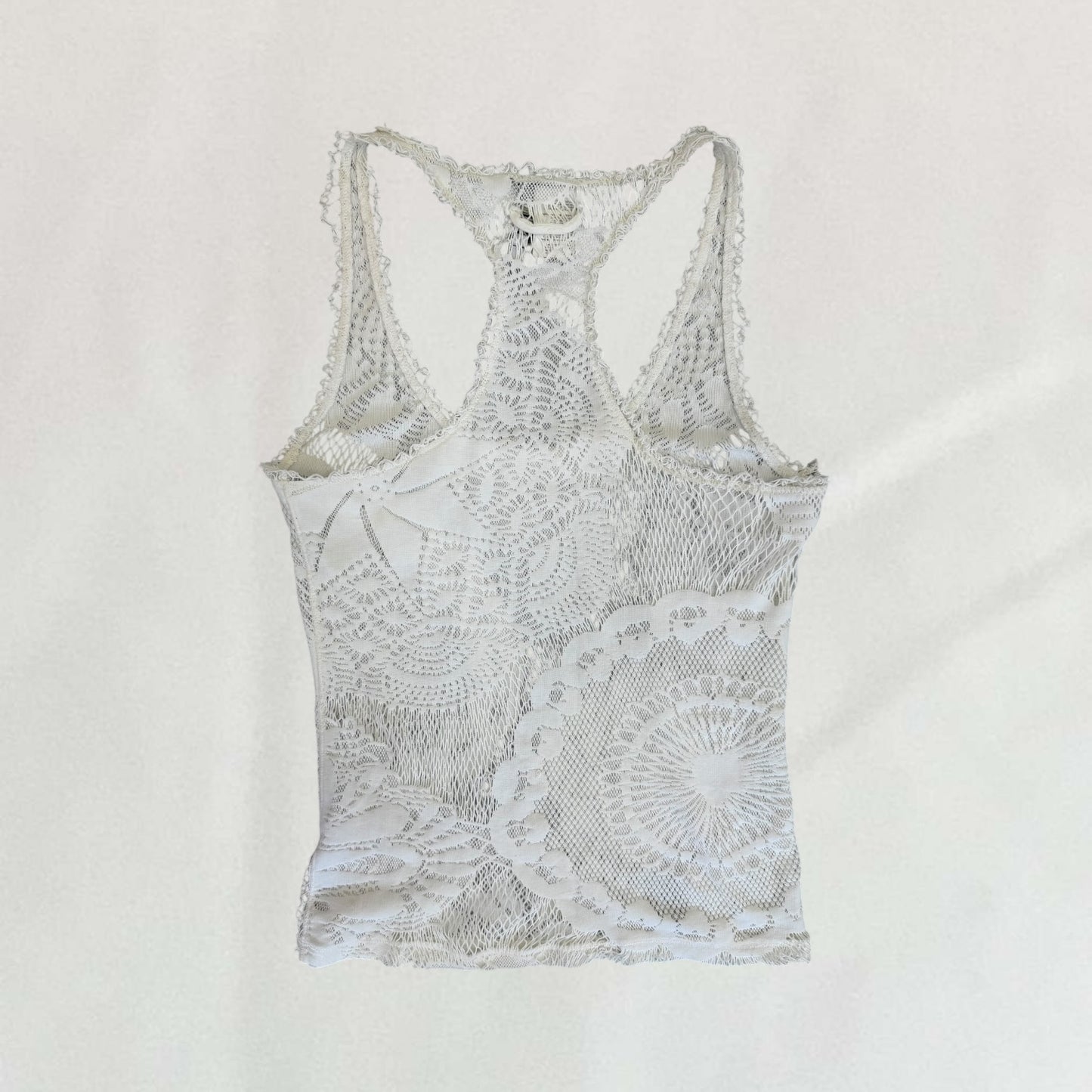 Jean Paul Gaultier doily tank top