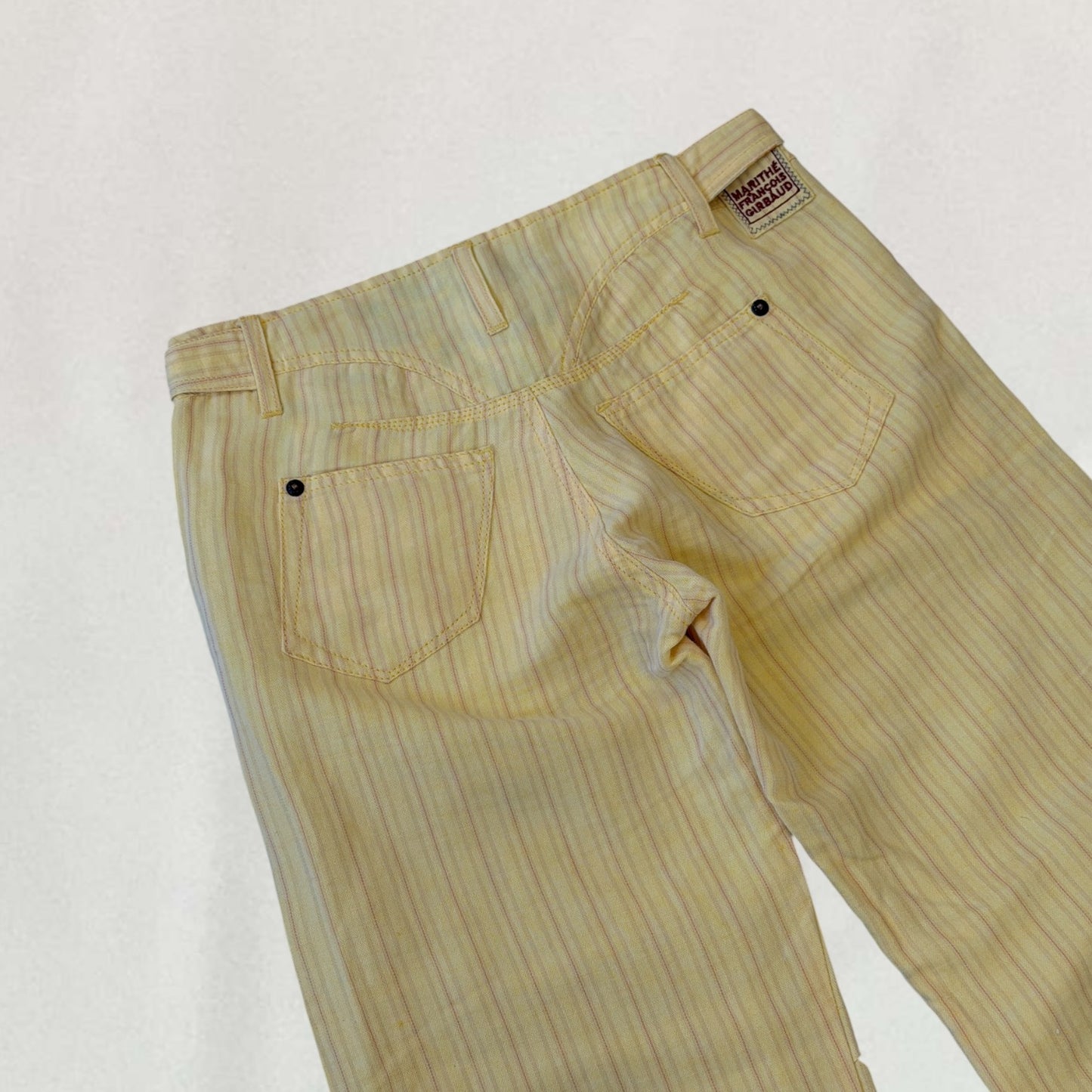 Marithé + François Girbaud buckle detail jeans