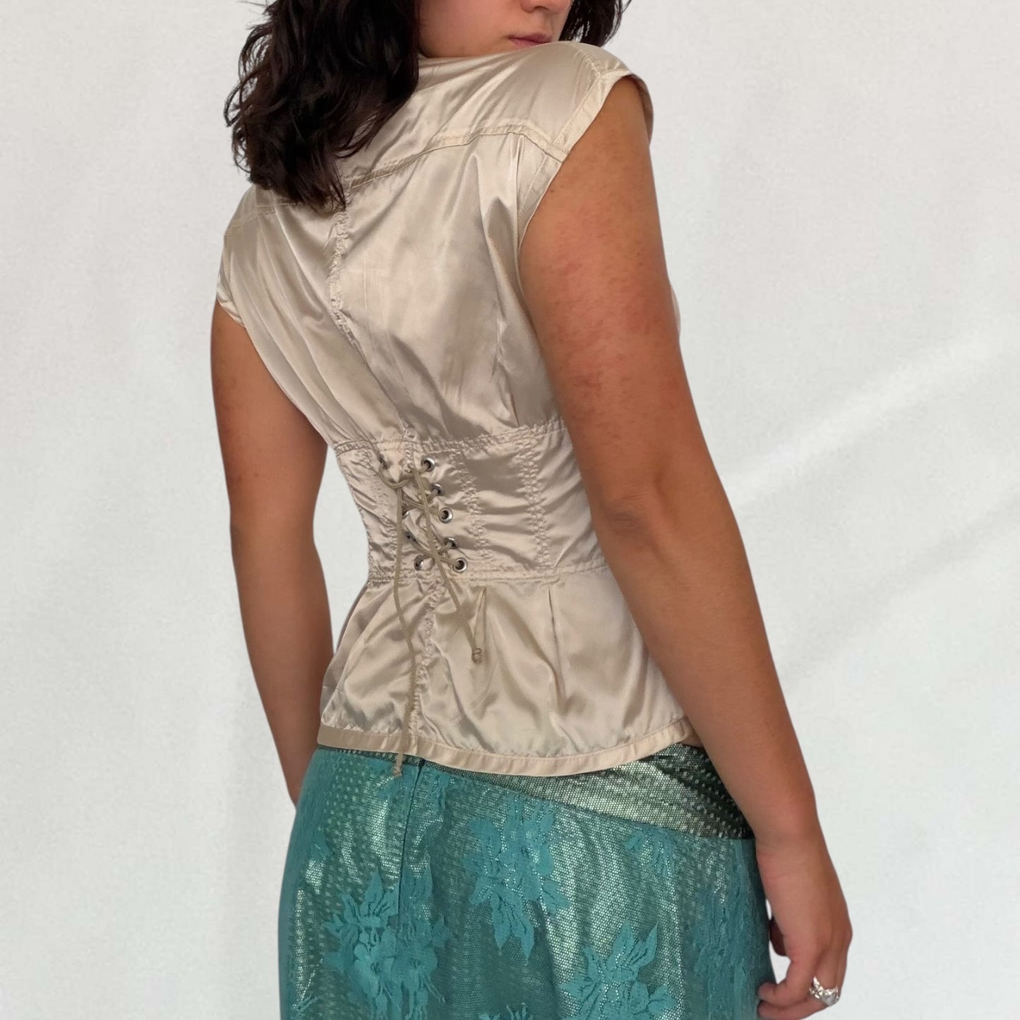 Prada satin blouse