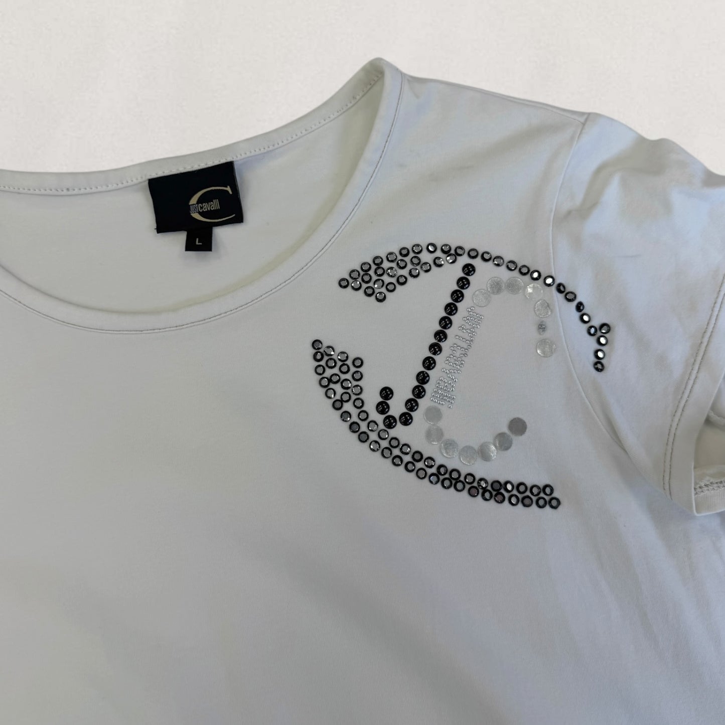 Roberto Cavalli rhinestone T-shirt