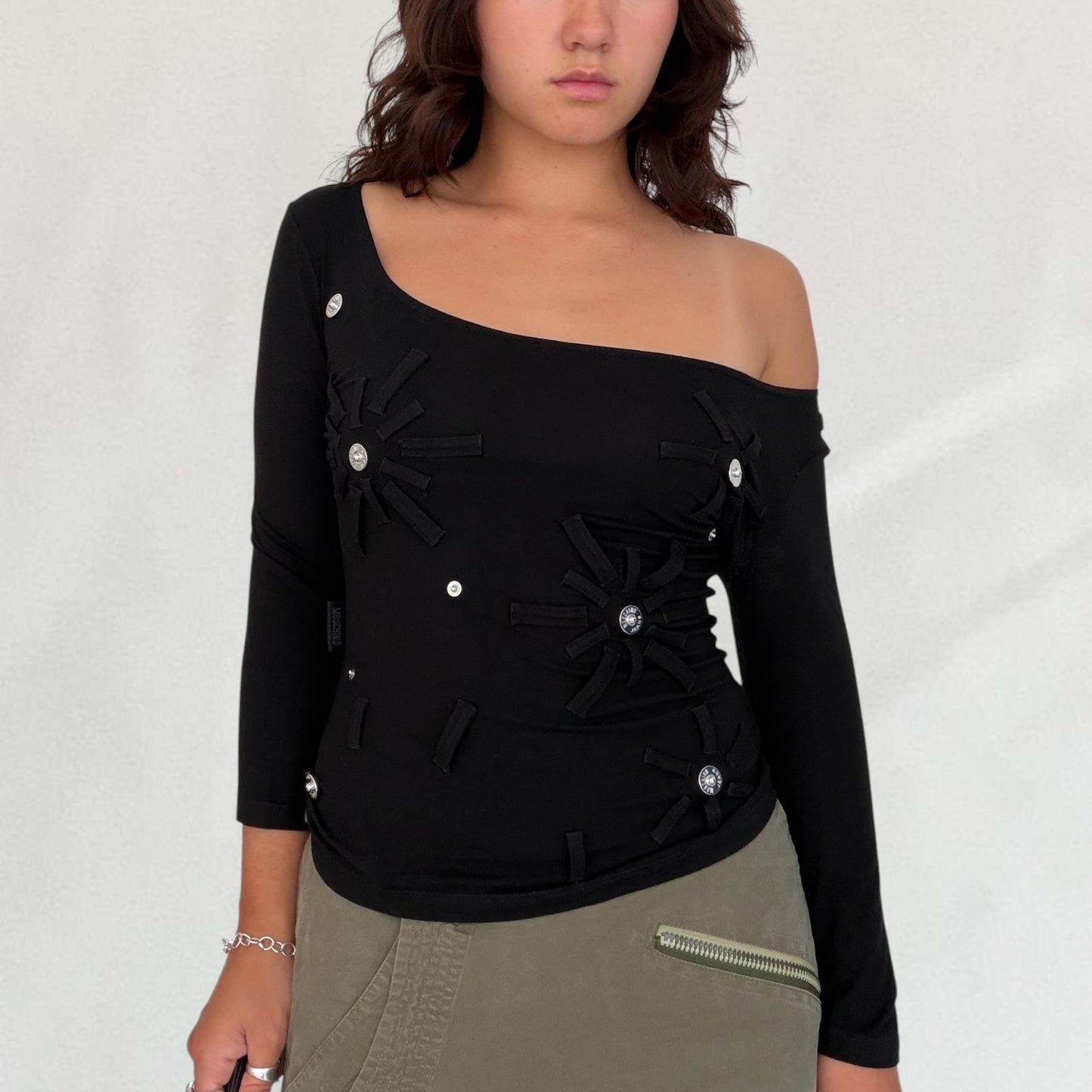 Moschino button detail top