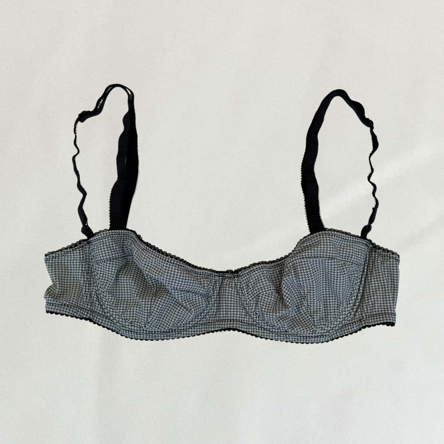 Moschino houndstooth bra