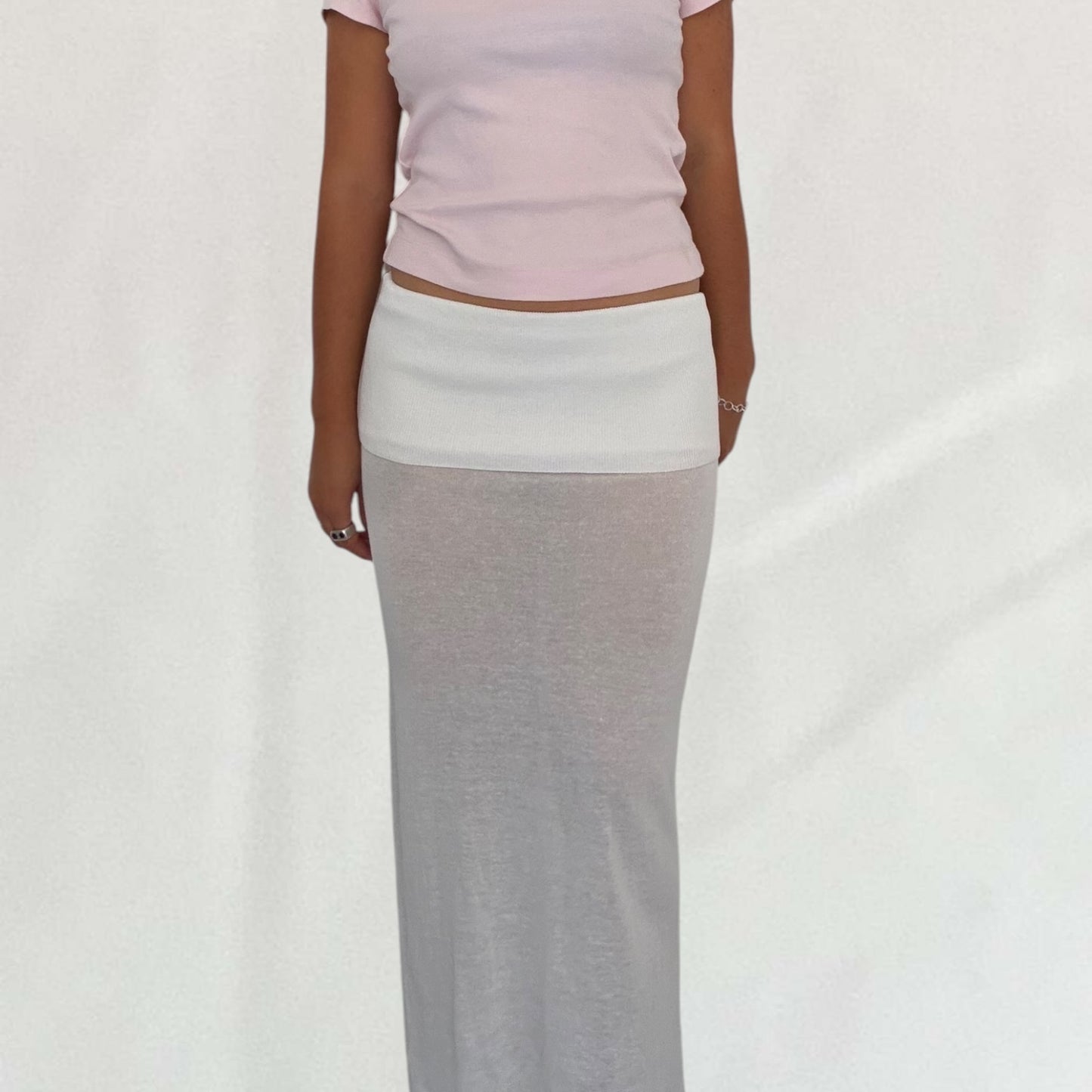 Geel knitted skirt