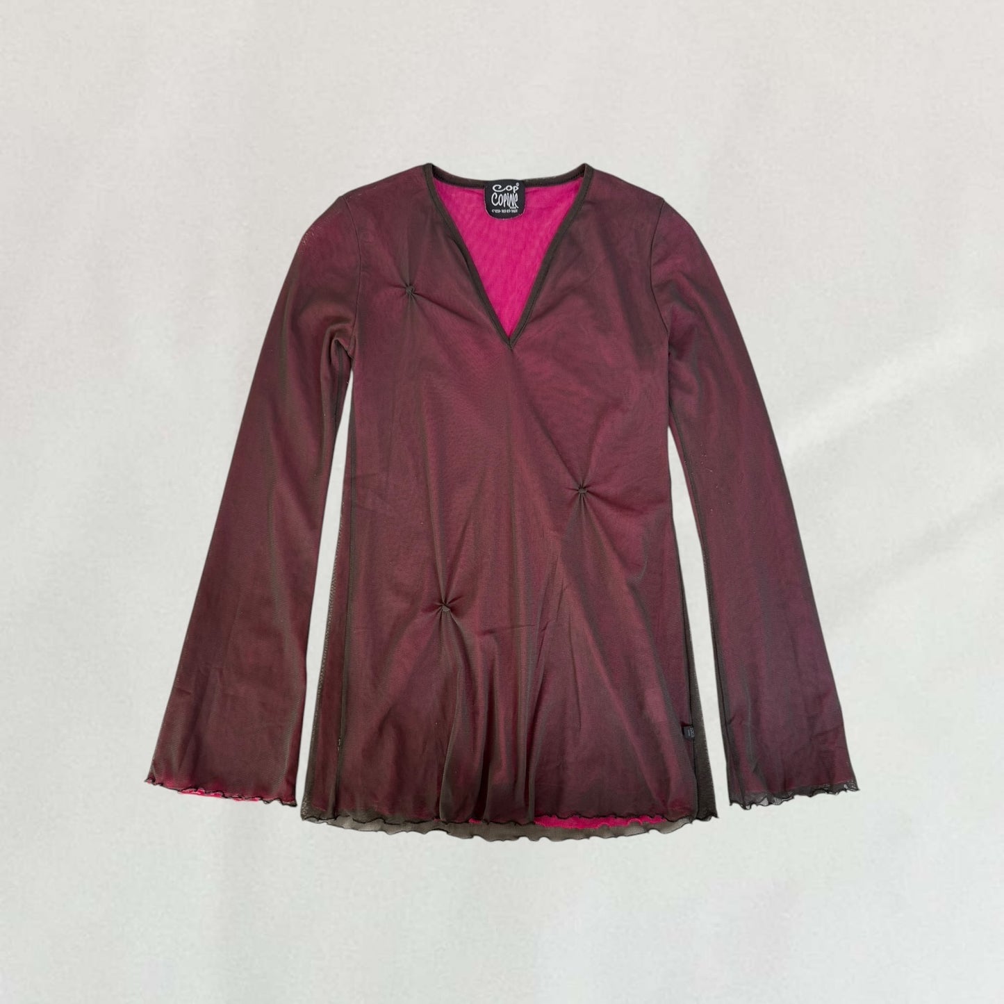 Cop Copine double layered top