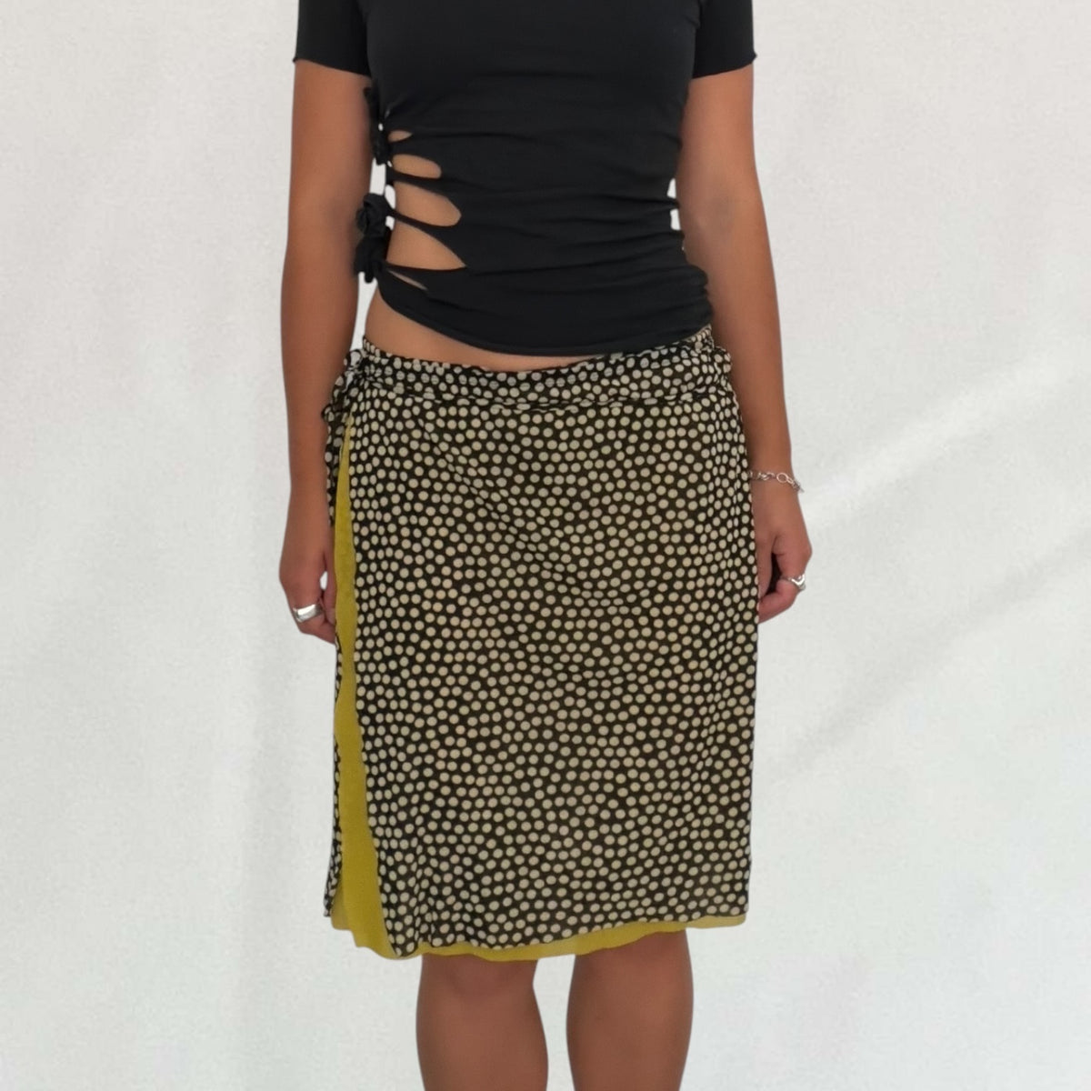 Jean Paul Gaultier polka dot skirt