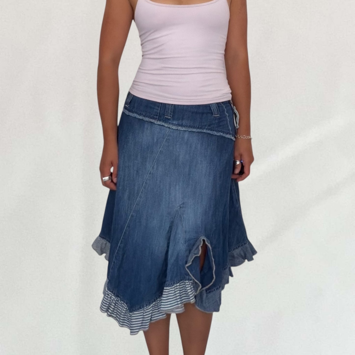 Marithé + François Girbaud asymmetric skirt