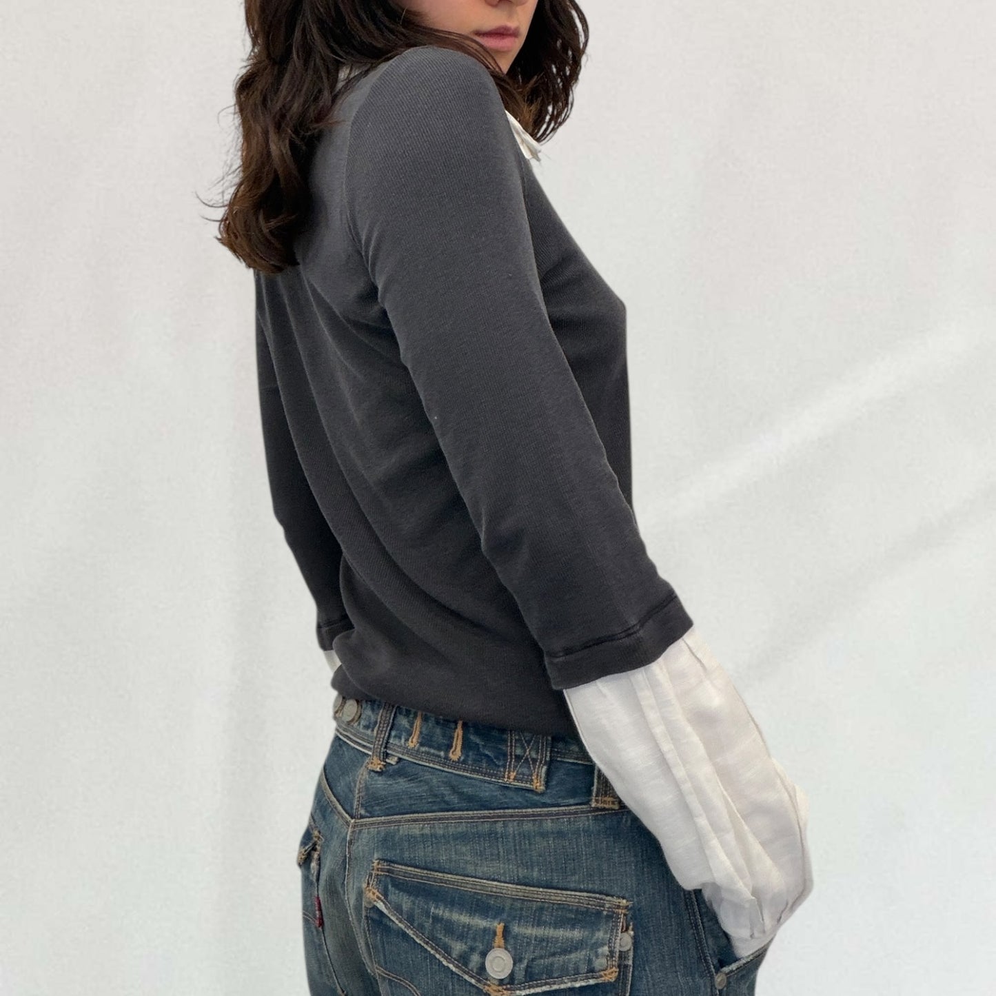 Cop Copine double layered top