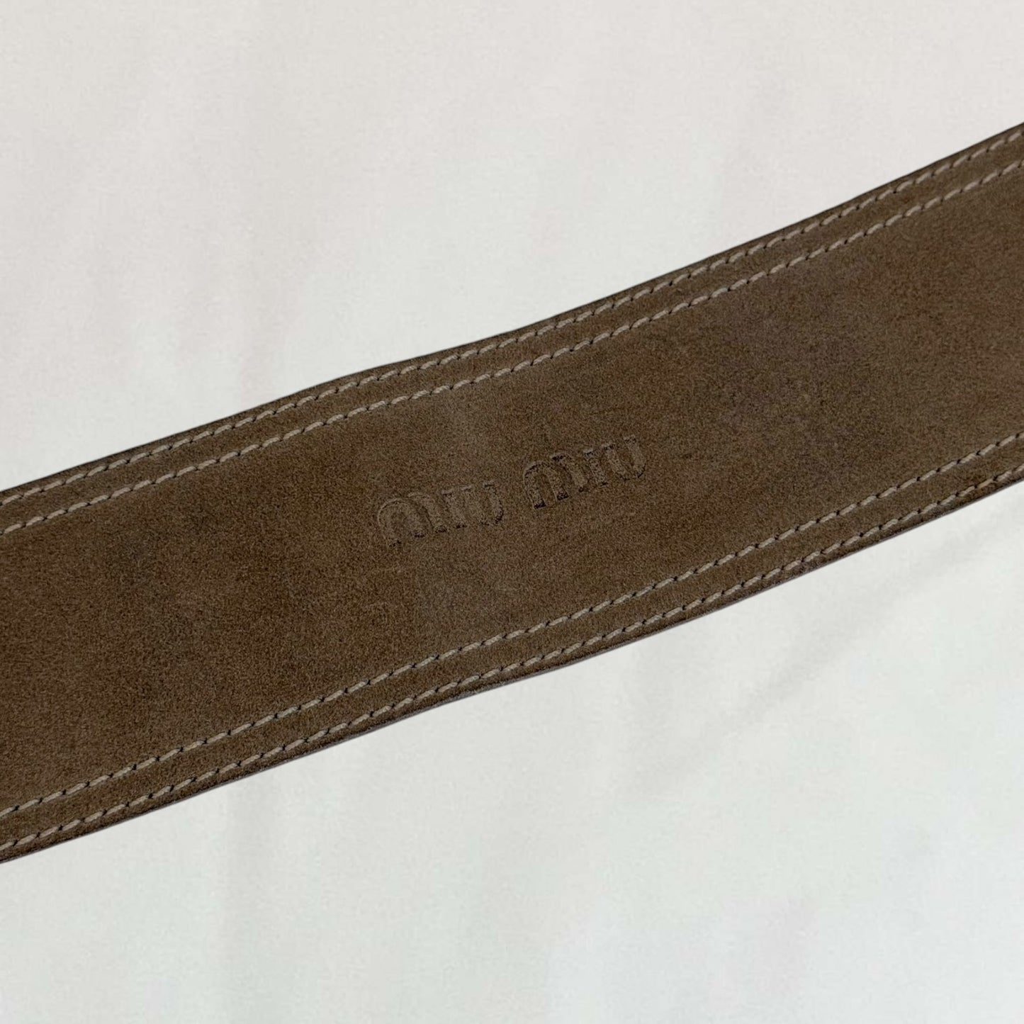 Miu Miu suede belt