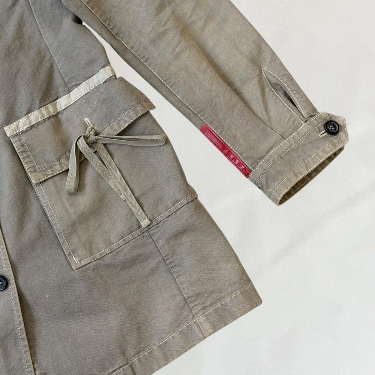 Prada button up trench