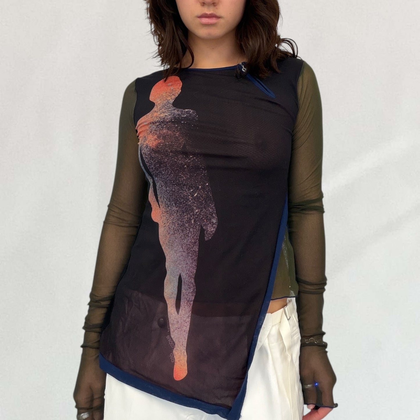 Cop Copine double layered top