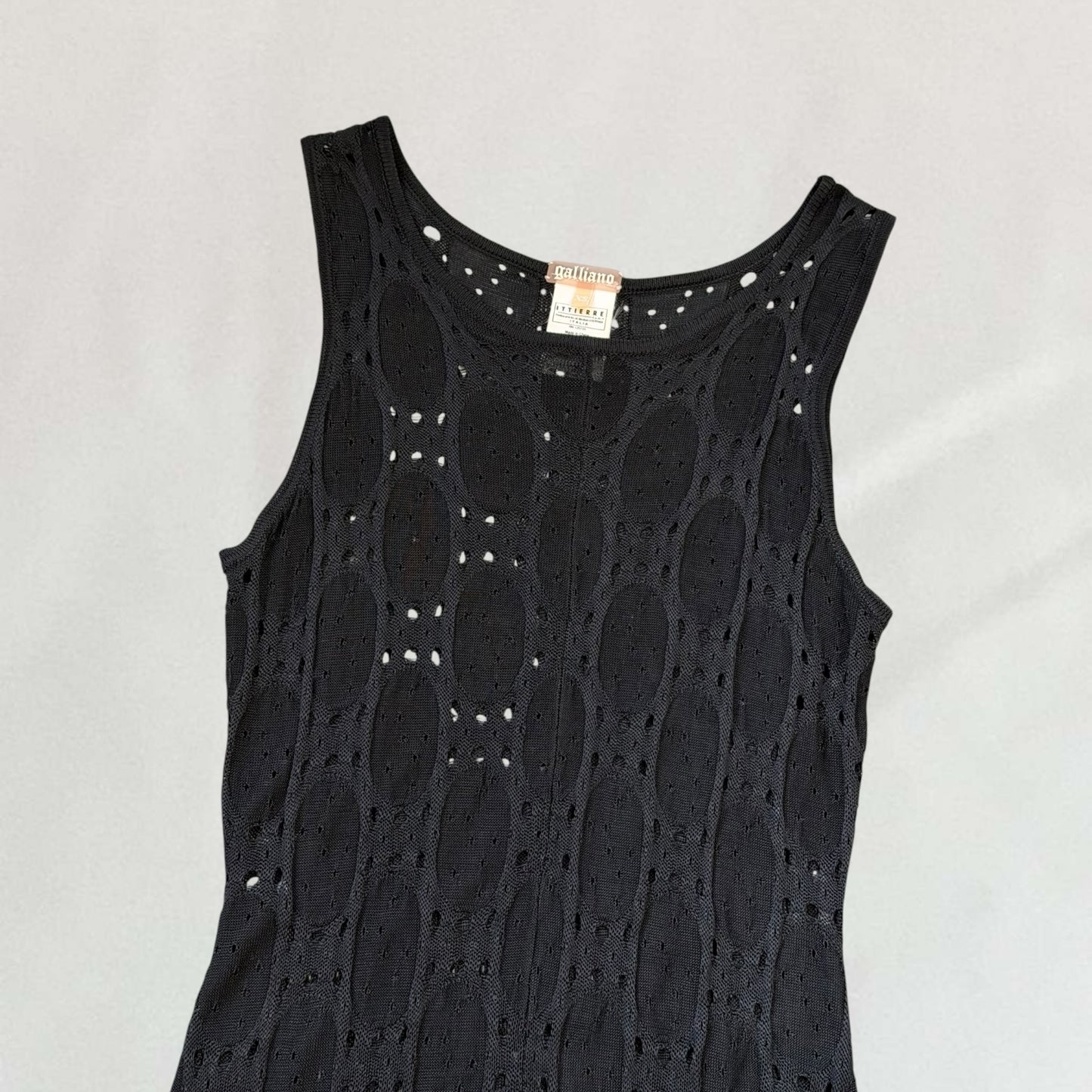 John Galliano knitted dress