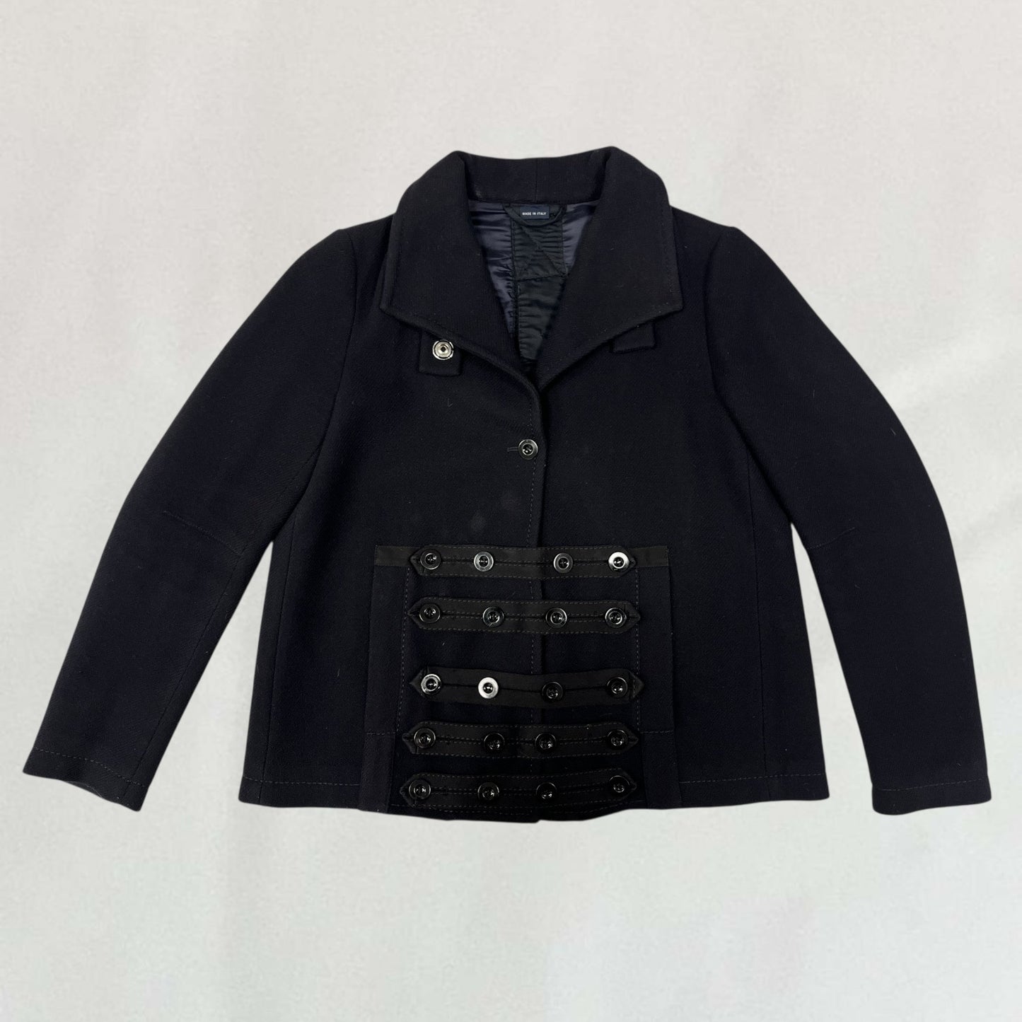 Marithé + François Girbaud button detail jacket