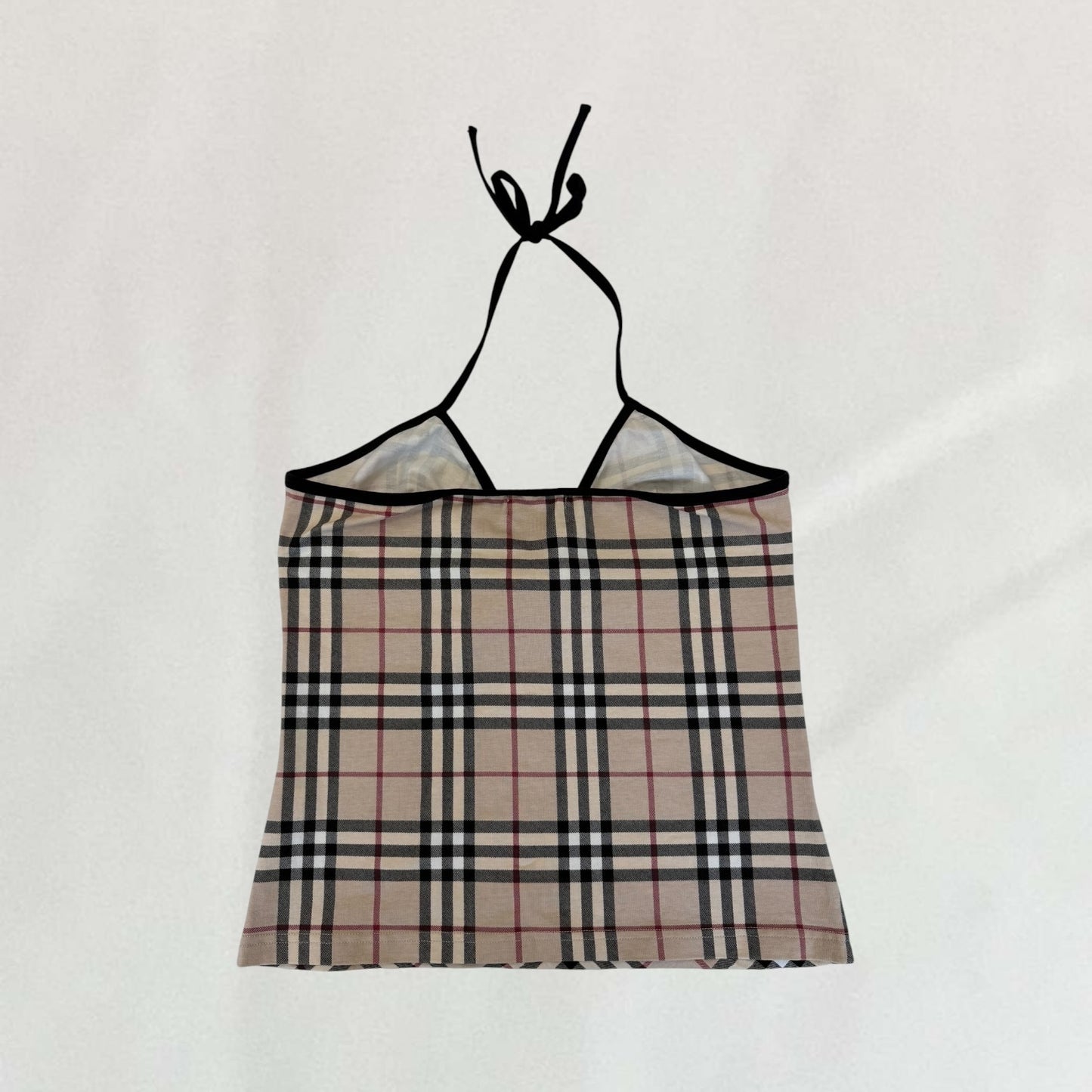 Burberry Nova Check halterneck top