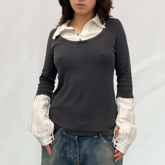 Cop Copine double layered top