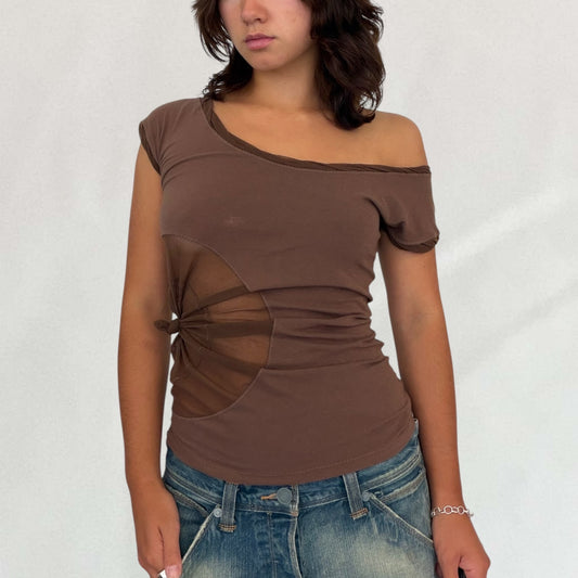 Jean Paul Gaultier mesh detail T-shirt