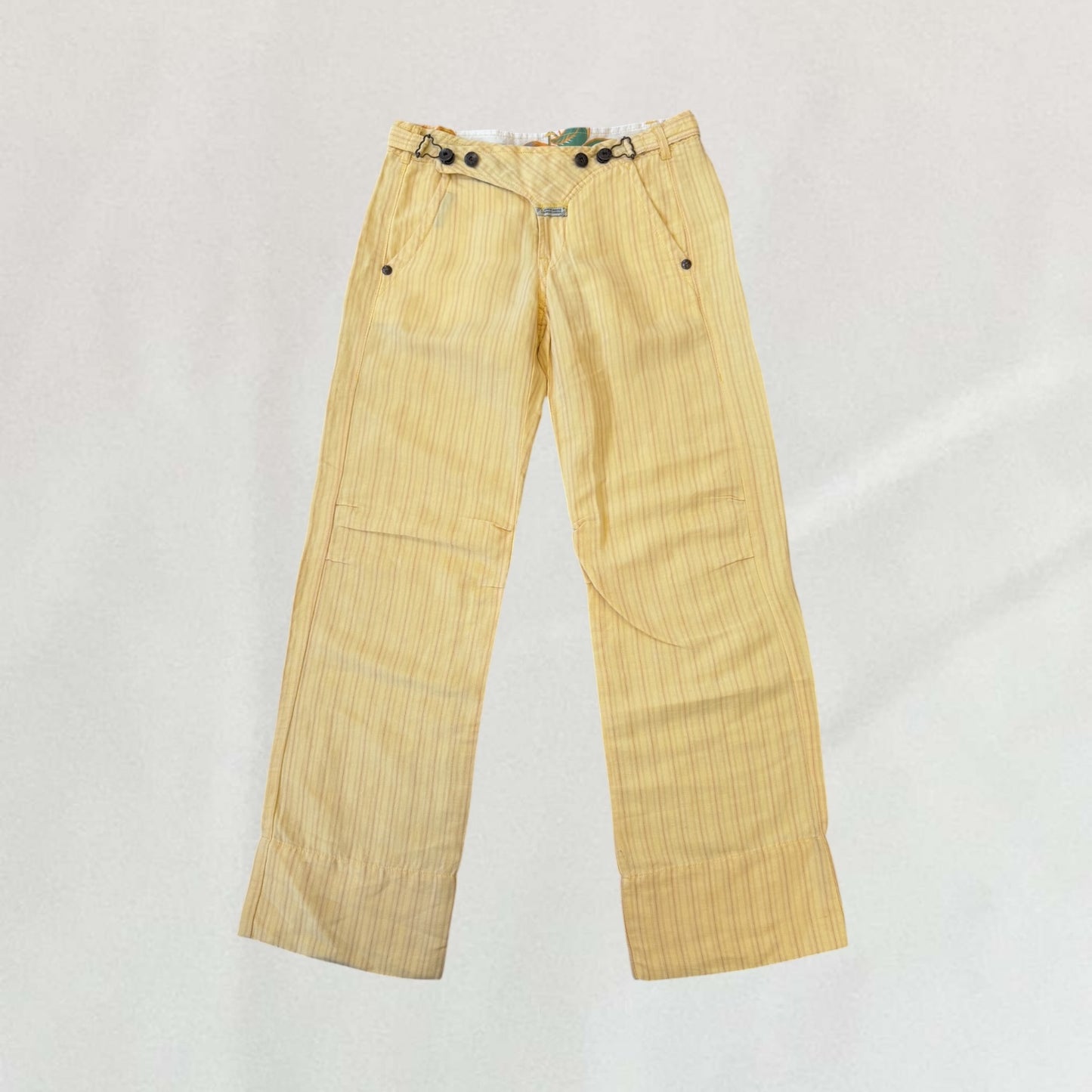 Marithé + François Girbaud buckle detail jeans