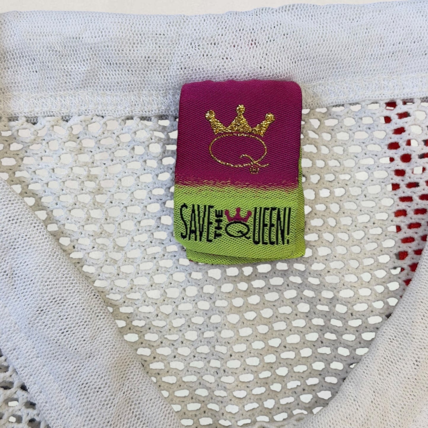 Save The Queen fishnet tank