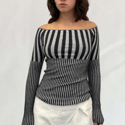 Cop Copine striped top