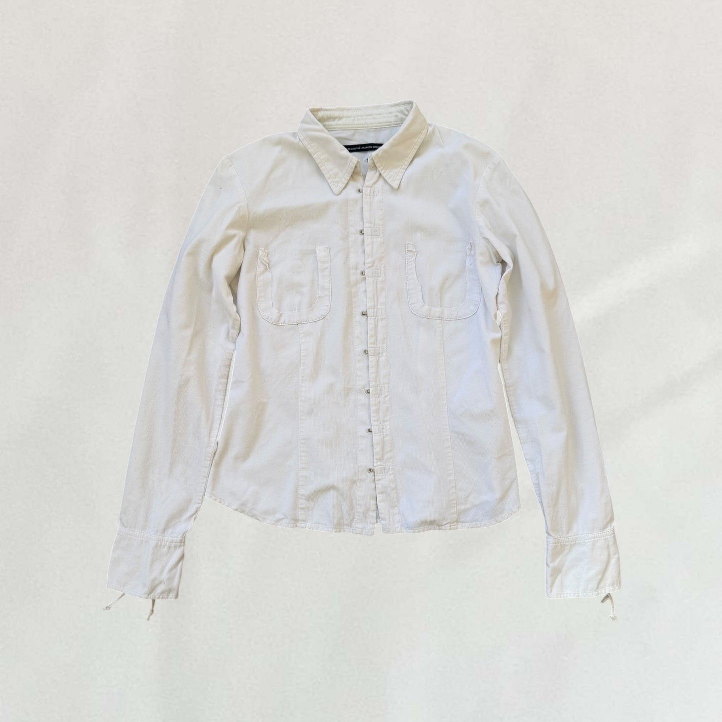 Marithé + François Girbaud 
 hook and eye shirt