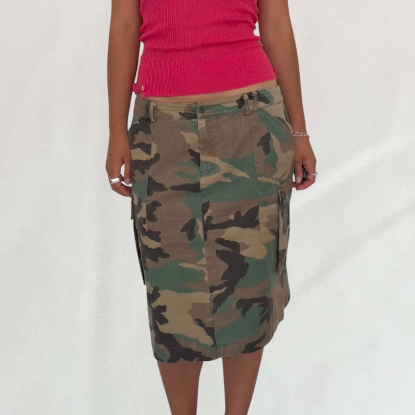 Blumarine camo skirt