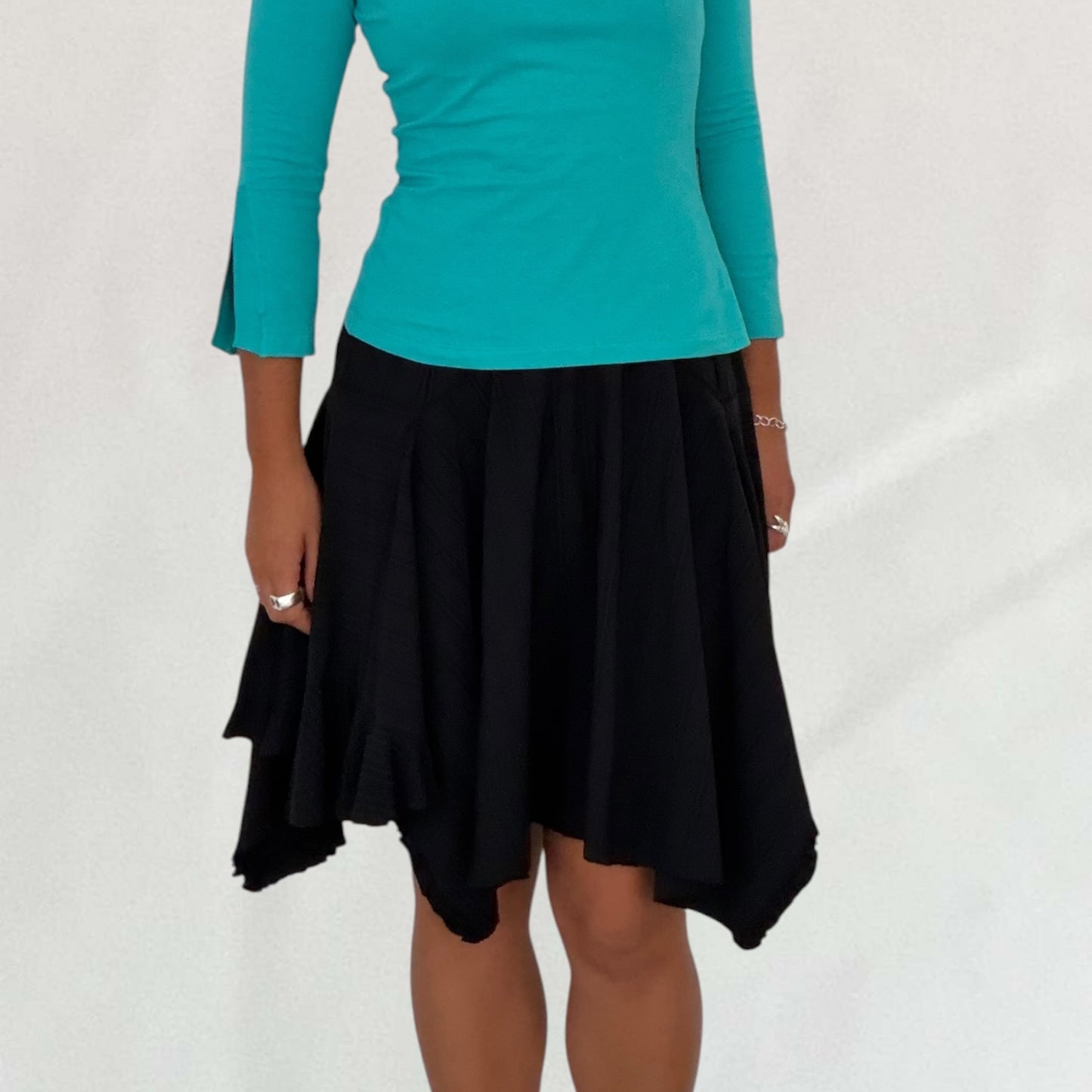 Marithé + François Girbaud pinstripe skirt