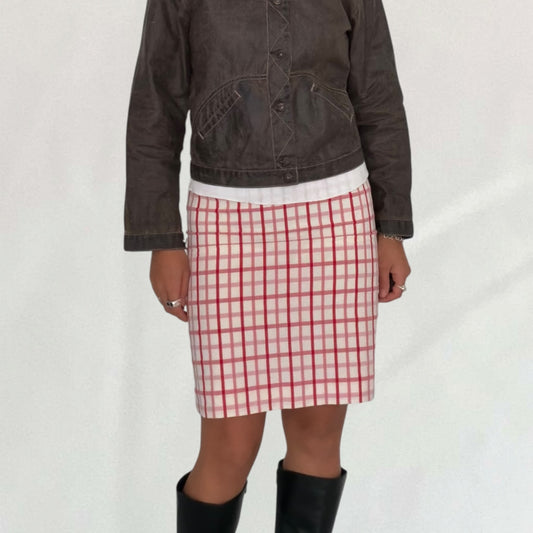 Vivienne Westwood plaid midi skirt