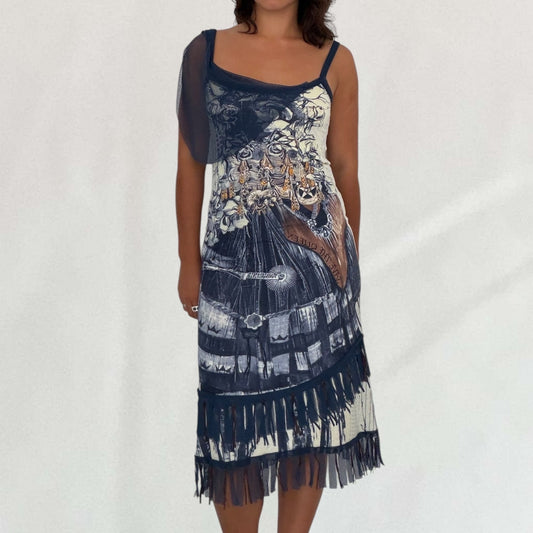 Save The Queen graphic dress